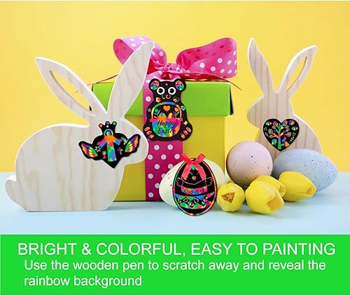 Miniatura 3 de Kit de manualidades para el día de San Valentín para niños 124 piezas regalos para el día de San Valentín arte de rascar con