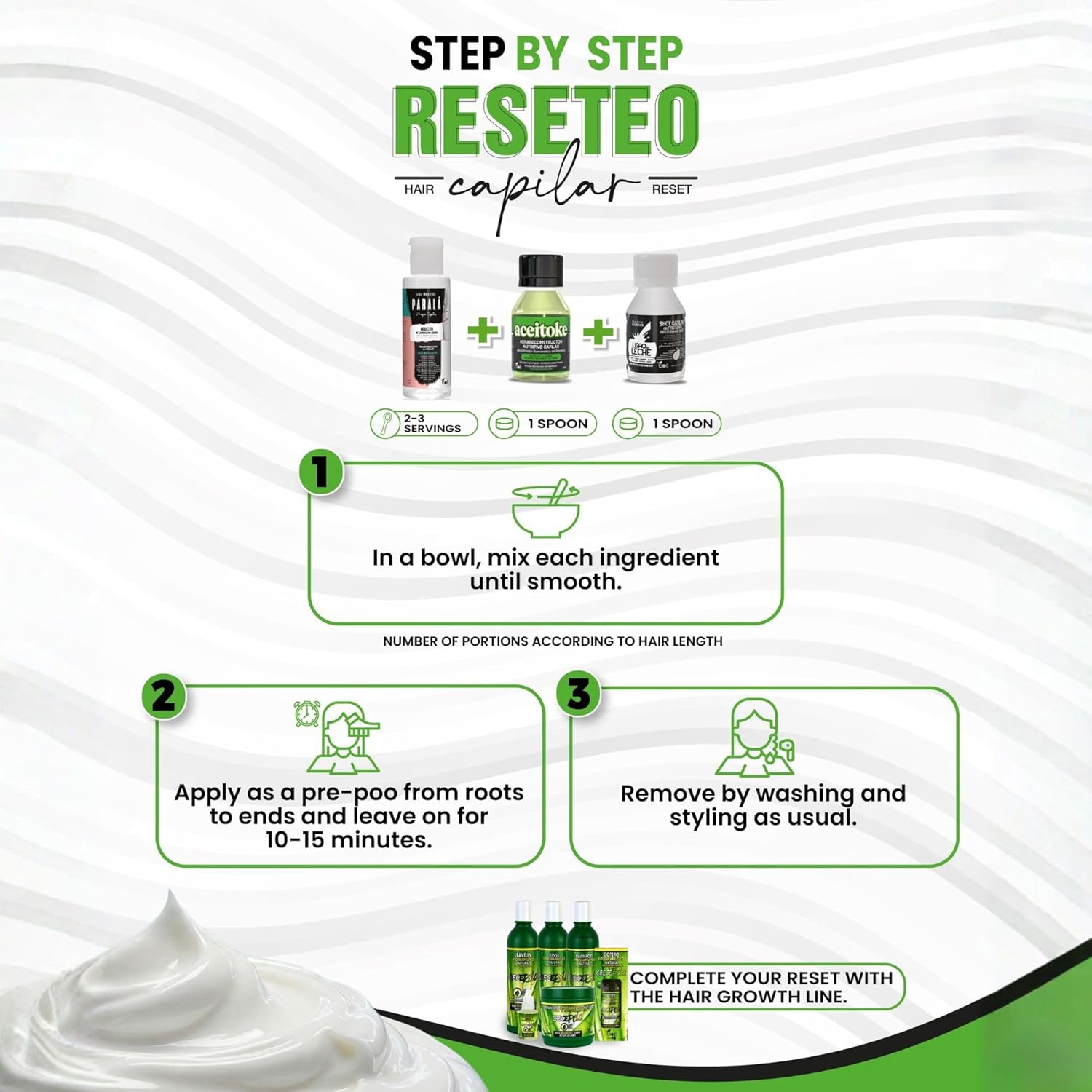 3-Step Capillary Reset Kit for Damaged Hair - Instant Hair Repair System with Lamellar Water, Biomimetic Keratin Reconstructor & Milk Protein Shot - Professional Deep Conditioner & Smoothing Bond Set