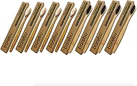 Vista 1 de Cepillo de dientes de bambú orgánico, sin BPA, biodegradable, respetuoso con el medio ambiente, natural, compostable, vegano - dientes limpios