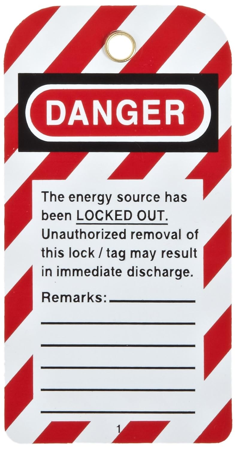 North Safety "Danger - Do Not Throw Switch" Tag, Styrene, 5-3/4" Length, 3" Width (Pack of 25)