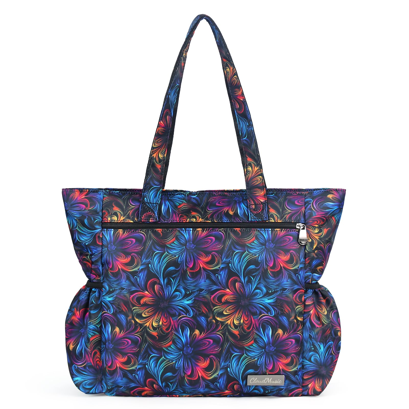 CLOUDMUSIC Shoulder Tote Bag For Nurses Teachers Work Gym Travel Beach Women With Large Capacity Waterproof