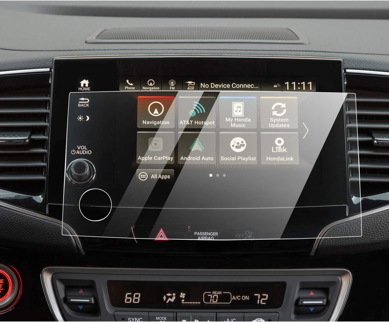 YEE PIN Screen Protector 2025 Odyssey Screen Protector for 2025 Honda Odyssey Accessories, Screen Protector for 2025 Odyssey EX-L/Sport-L/Touring/Elite 9-in & 12.8-in Rear Entertainment Display 4Pack