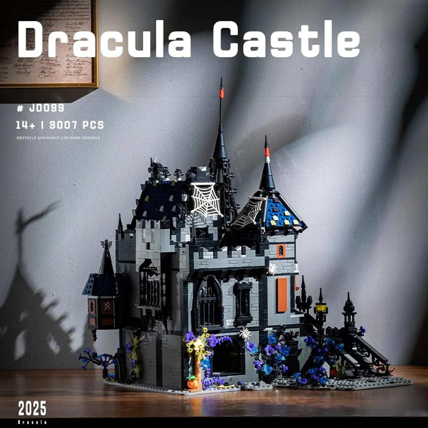Halloween Vampire Bat House: Dracula's Castle Building Set for Adult, Buildable a Halloween Atmosphere Gift Idea & Room Decor, Horror Fantasy Model for Collectible and Display, (3007 Pcs)