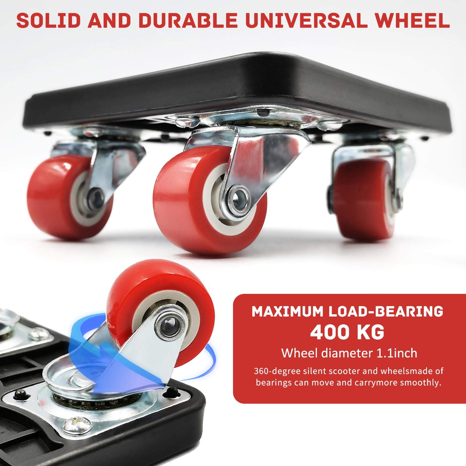 Buy Kocuos Moving Dolly with Casters, Hardwood Furniture Dolly Set with