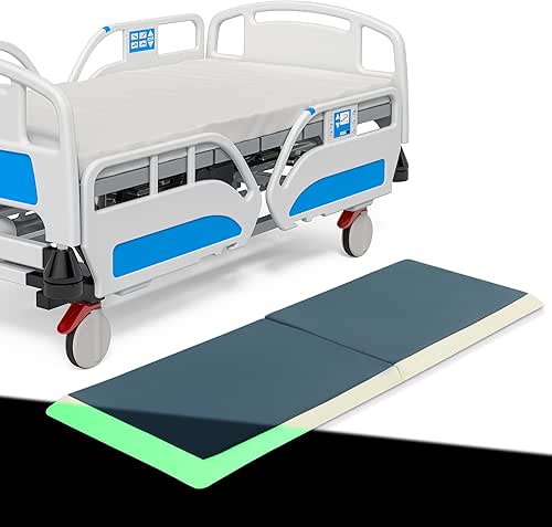 MABOZOO Fall Mat for Elderly with Glow-in-The-Dark Strips, 66"x24"x2" PU