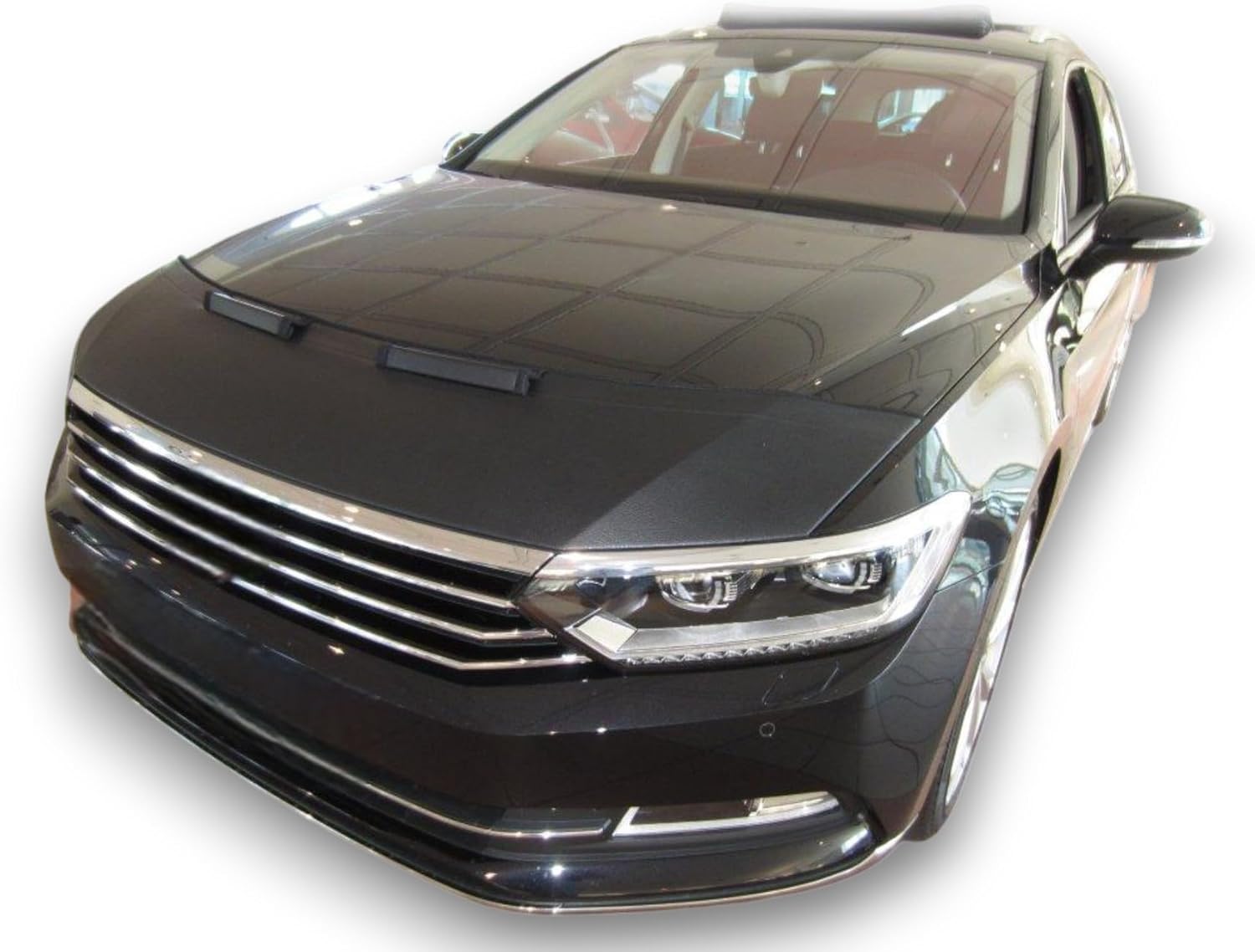 Hood Bra Front End Nose Mask Compatible with Volkswagen VW Passat B8 3G Since 2014 Bonnet Bra STONEGUARD Protector Tuning