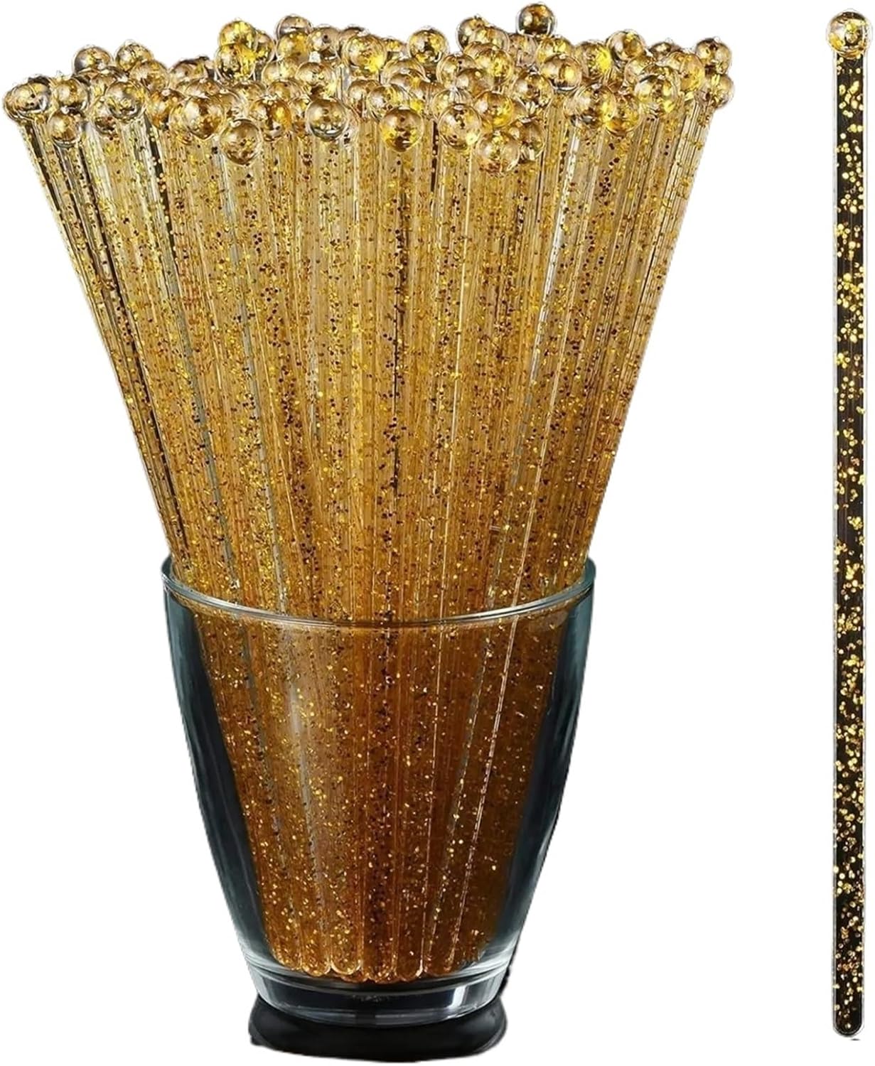 Coffee Stirrers 50pcs Swizzle Sticks Cake Pops Cocktail Coffee Drink Stirrers(Clear)