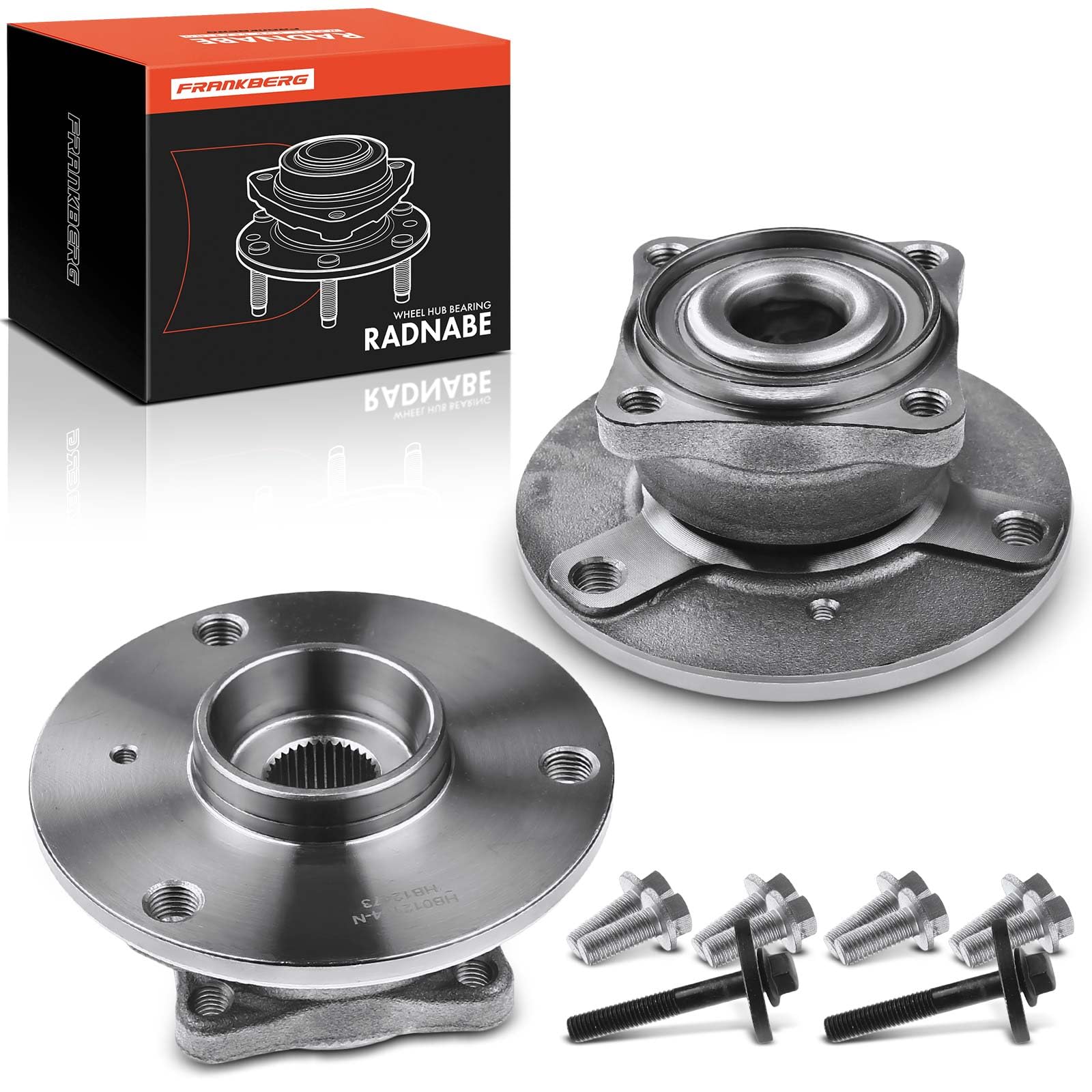 Frankberg 2x Radlager Radlagersatz Hinterachse Kompatibel mit Fortwo Cabrio 451 Alle Motoren 2007-2022 Fortwo Coupe 451 Alle Motoren 2007-2022 Replace# 4513500235