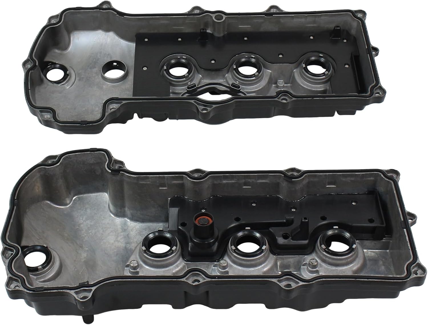 NewYall Aluminum Left and Right Engine Valve Cover for Lincoln MKT MKS Ford Flex Explorer Taurus Police Interceptor 3.5L 2014-2019