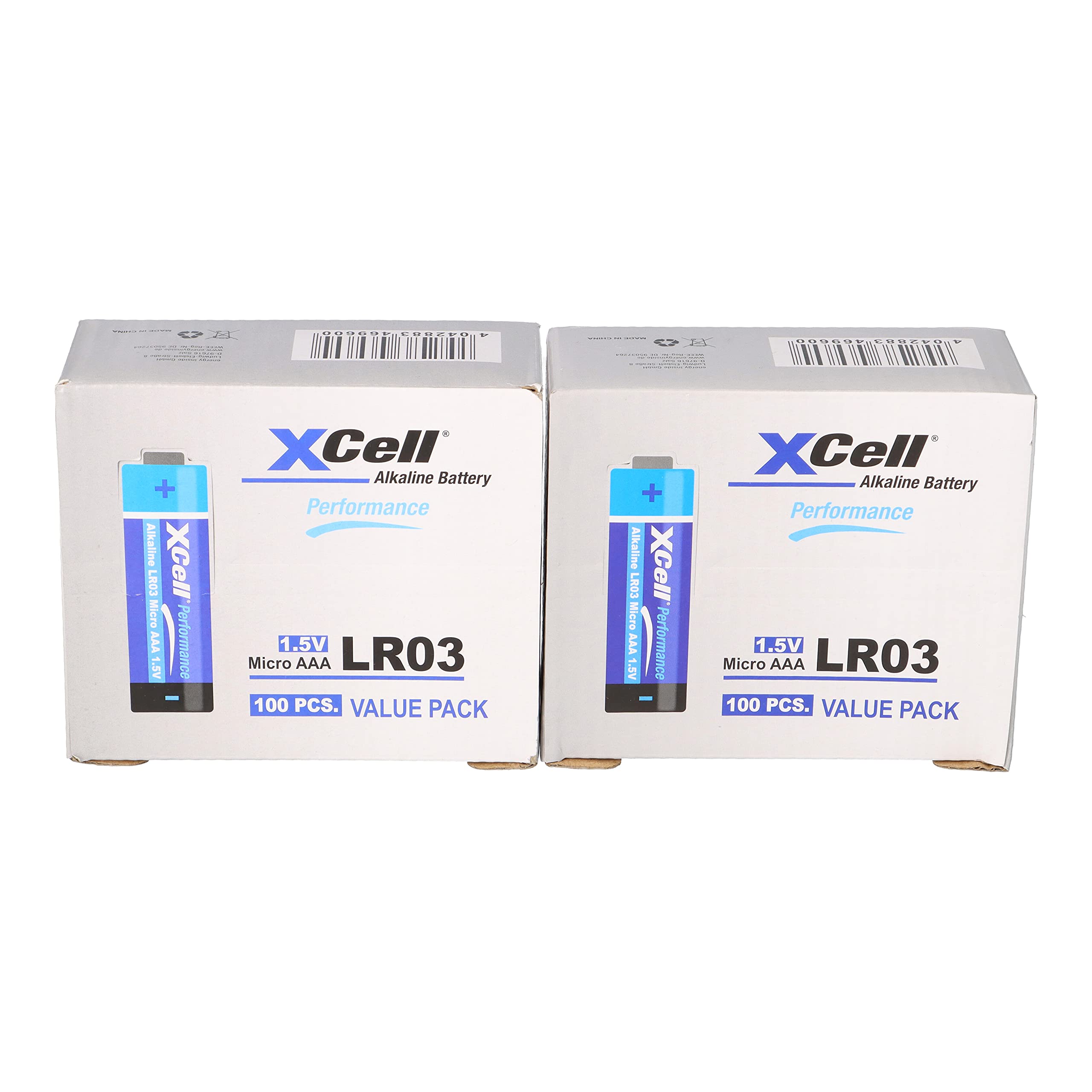 XCell Lot de 200 piles alcalines AAA Micro Super Performance 1,5 V