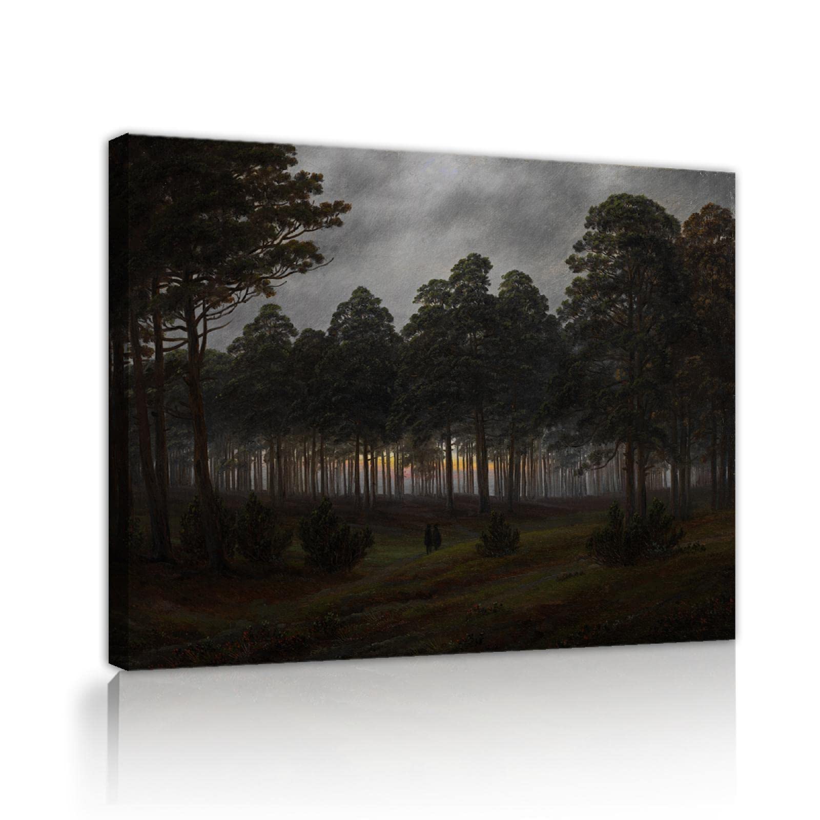 Tirages d'Art mural Caspar David Friedrich Le Soir Toile haut de gamme avec cadre - 8