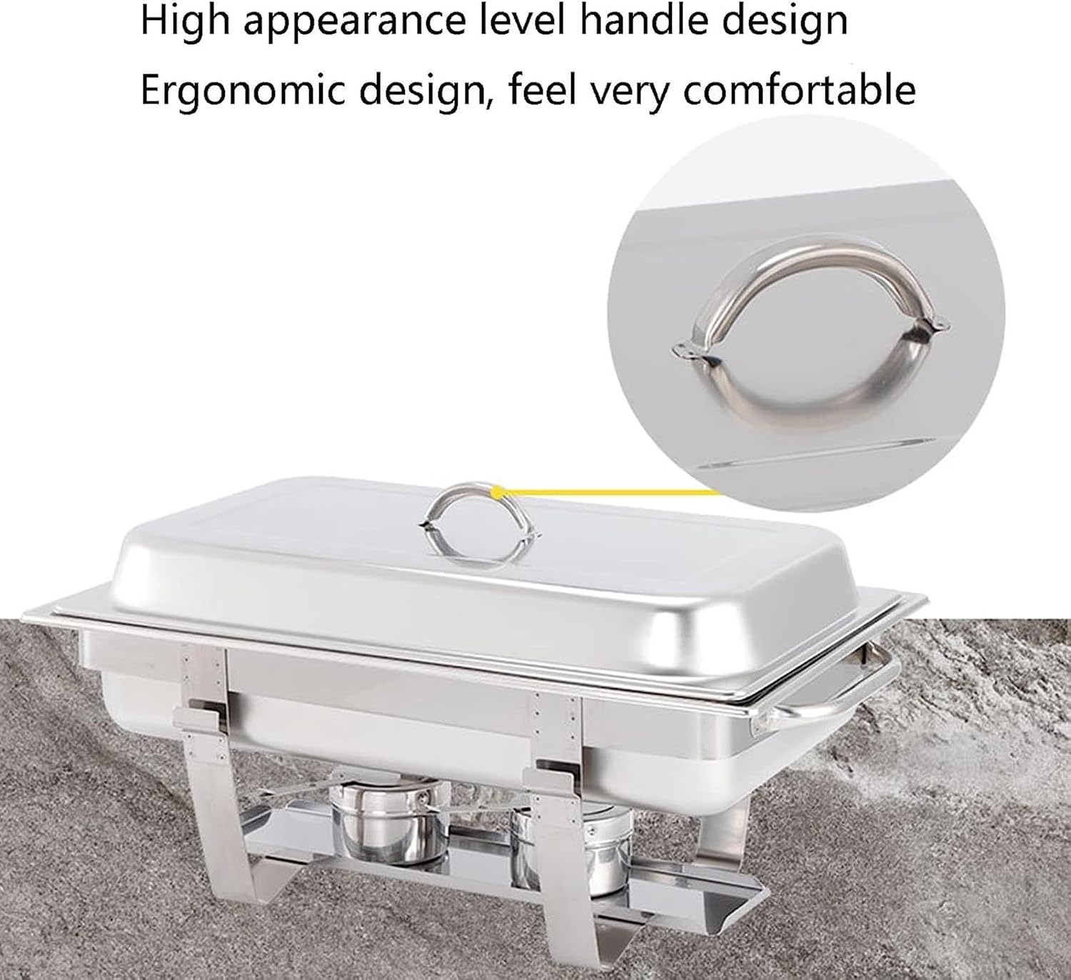 Buffet Servers and Heaters - Food Heaters for Party Buffets, Stainless Steel Hot Pot Buffet Sets, Hot Plate Buffet Sets, Food Heaters for Catering Events Servers with Lid,