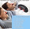 Red Light Nasal Therapy Device, RespiRelief Red & Infrared Light Therapy Instrument, Portable Physiotherapy Nasal Soothing Device for Nose Nasal Clearing (Black A)
