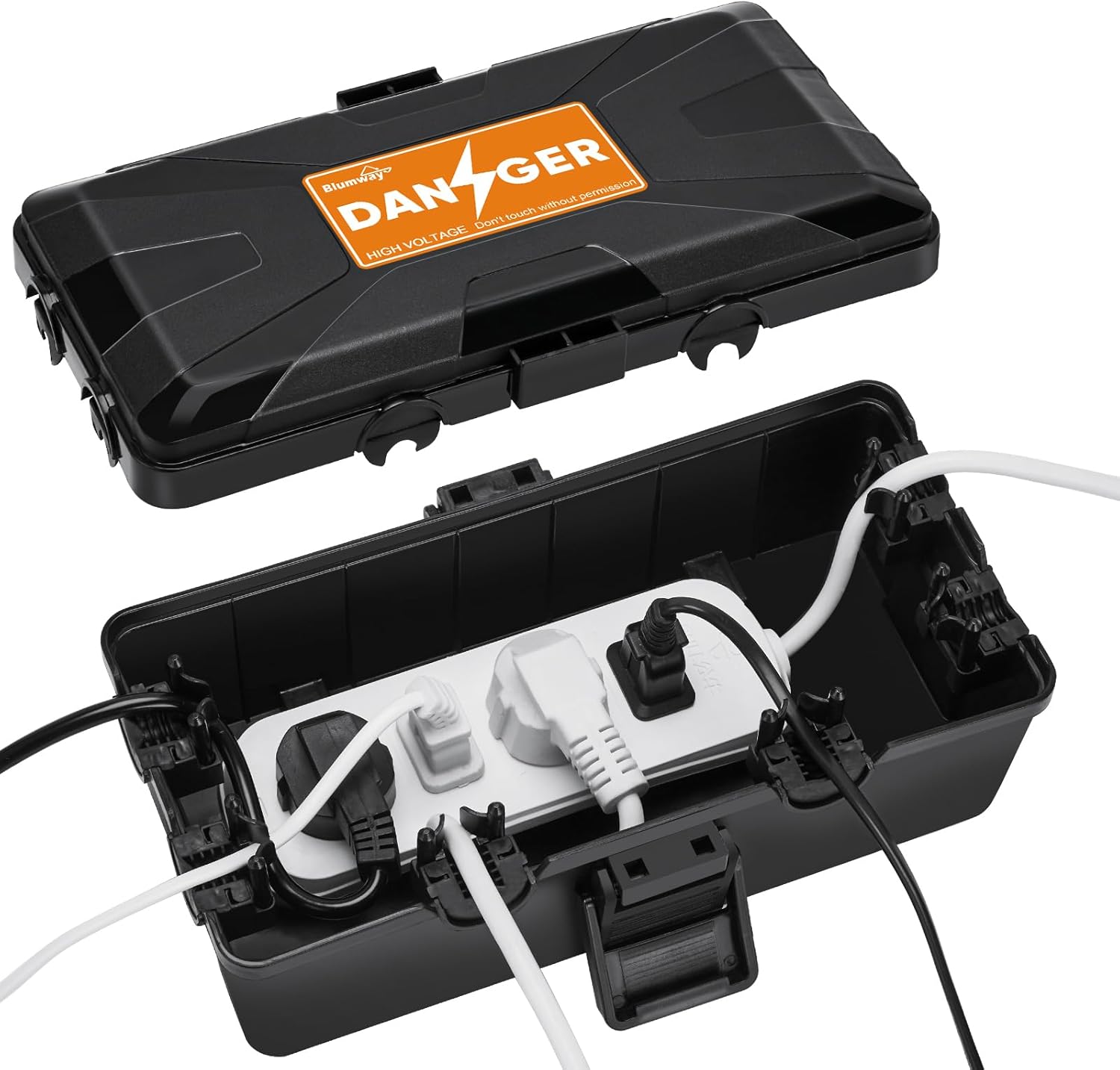 Blumway Large Outdoor Electrical Box, Medium Waterproof Outdoor Outlet Covers