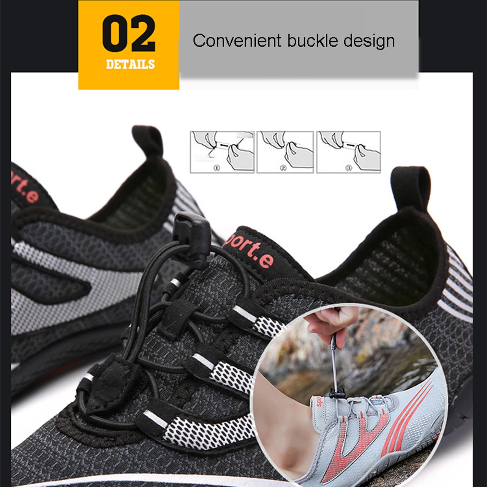 Wasserschuhe Strandschuhe Surfschuhe Aquaschuhe,Herren Strandschuhe,Damen Herren Strandschuhe,Schnell Trocknend rutschfest Leicht Schnell Trocknend Badeschuhe Schnell Trocknend