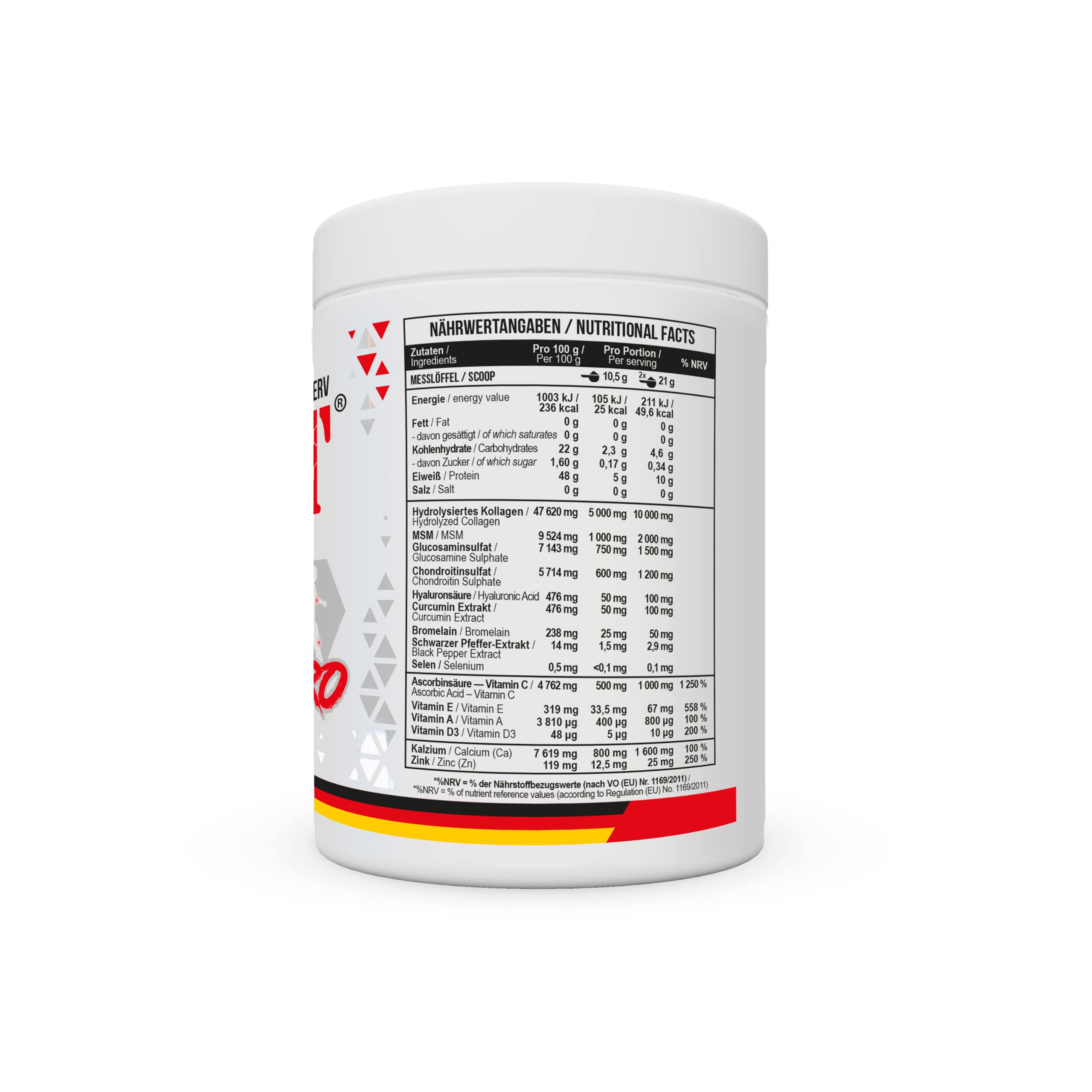 MST® Nutrition Flex Pro Pulver – Kollagen, MSM, Glucosamin, Chondroitin & Hyaluronsäure – Hochwertige Rezeptur – Made in Germany (420g, Erdbeere)
