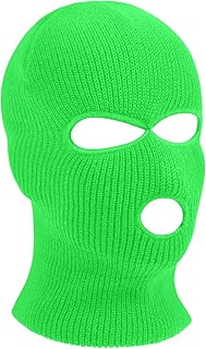 Pasamontañas Negro, 3-Agujeros / 2-Agujeros Pasamontañas, Balaclava, Punto de Invierno Cubierta Facial cálida, Gorro de Esquí para Ciclismo Deportes al Aire Libre
