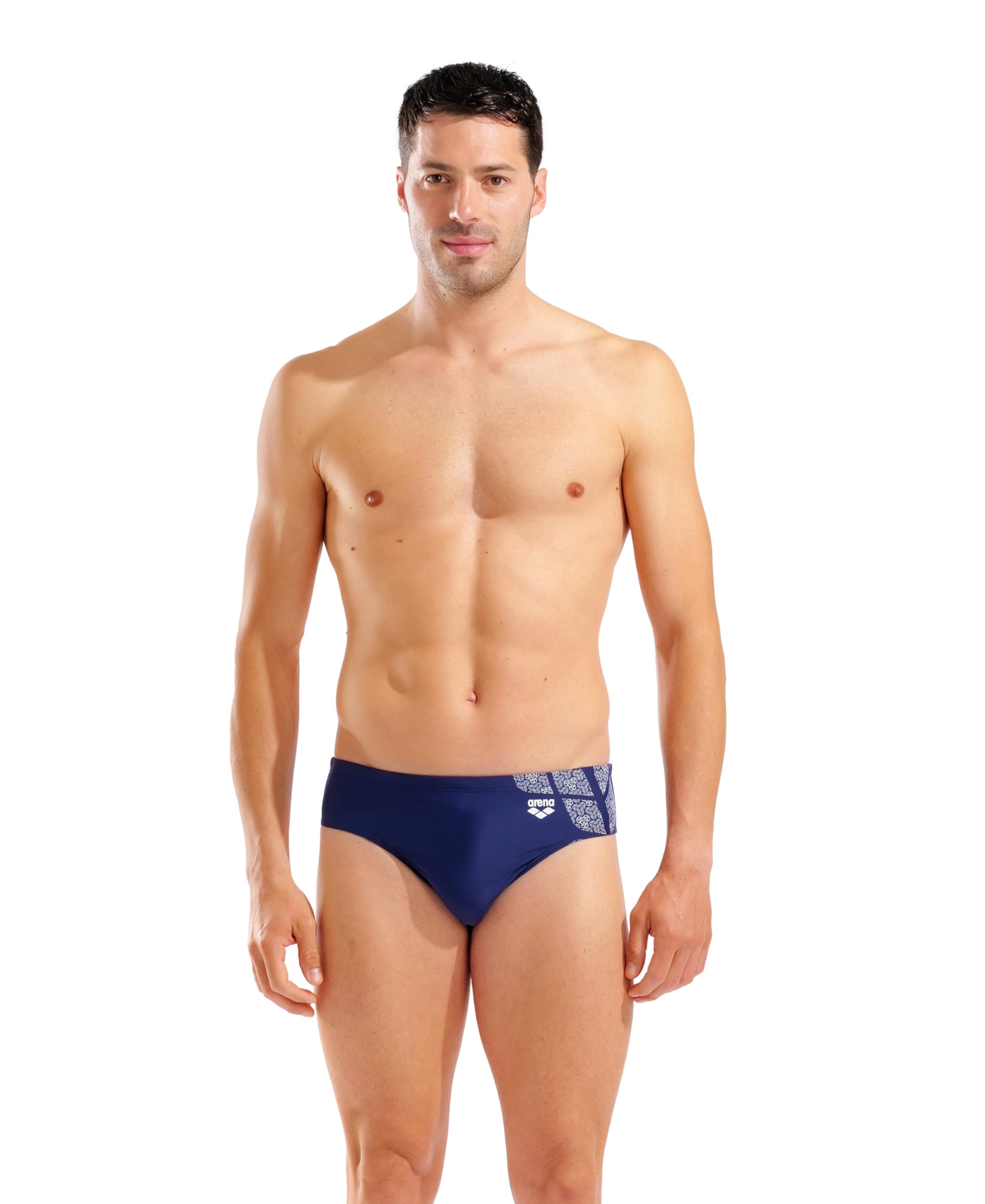 ARENA Feel Men's Kikko Swim Briefs Navy-White
