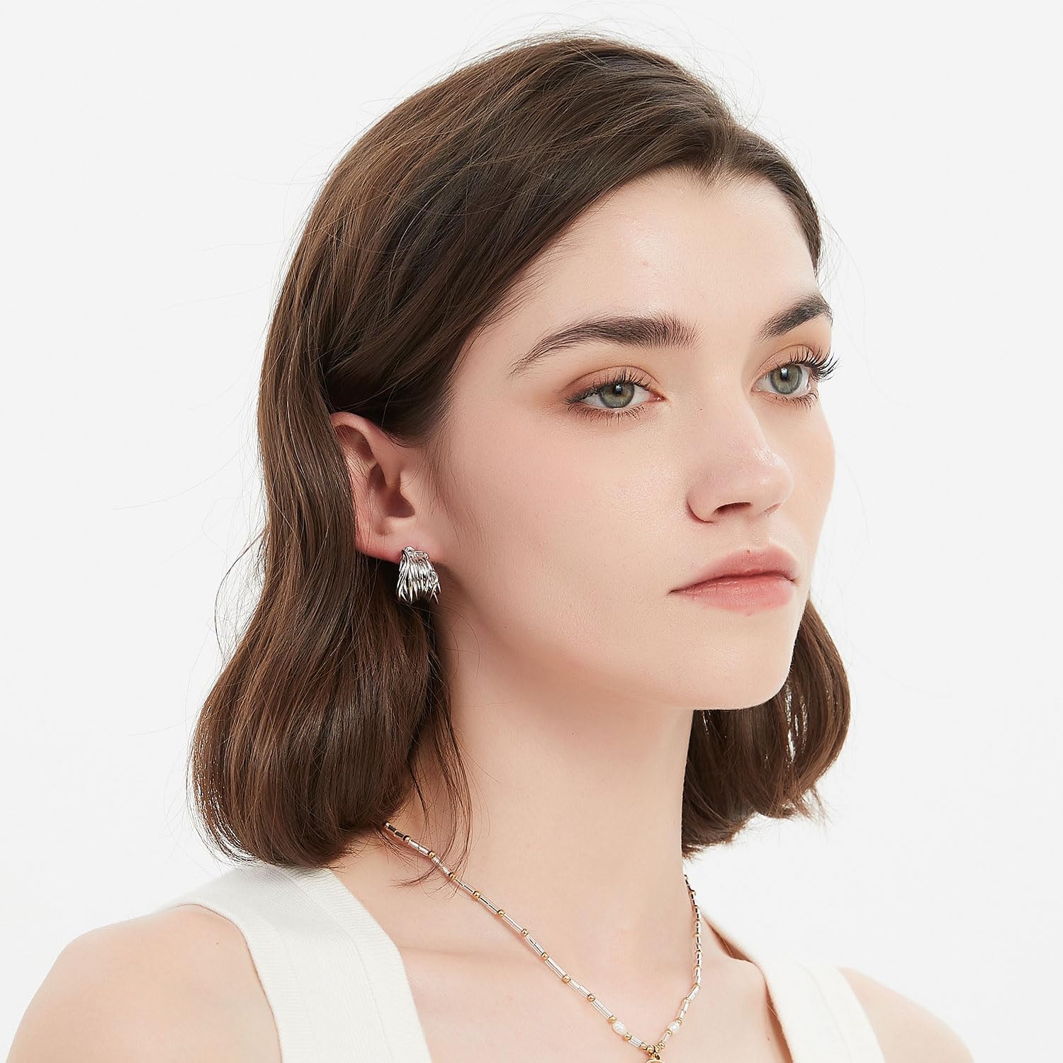 18K Gold Plated Hoop Earrings for Women, Knot Trendy Twist Ropes Baroque Gold Hoop Earrings, Dainty Chunky Open Hoop Gold Earrings, 925 Sterling Silver Post Earrings, Women Jewelry Gifts - Image 5