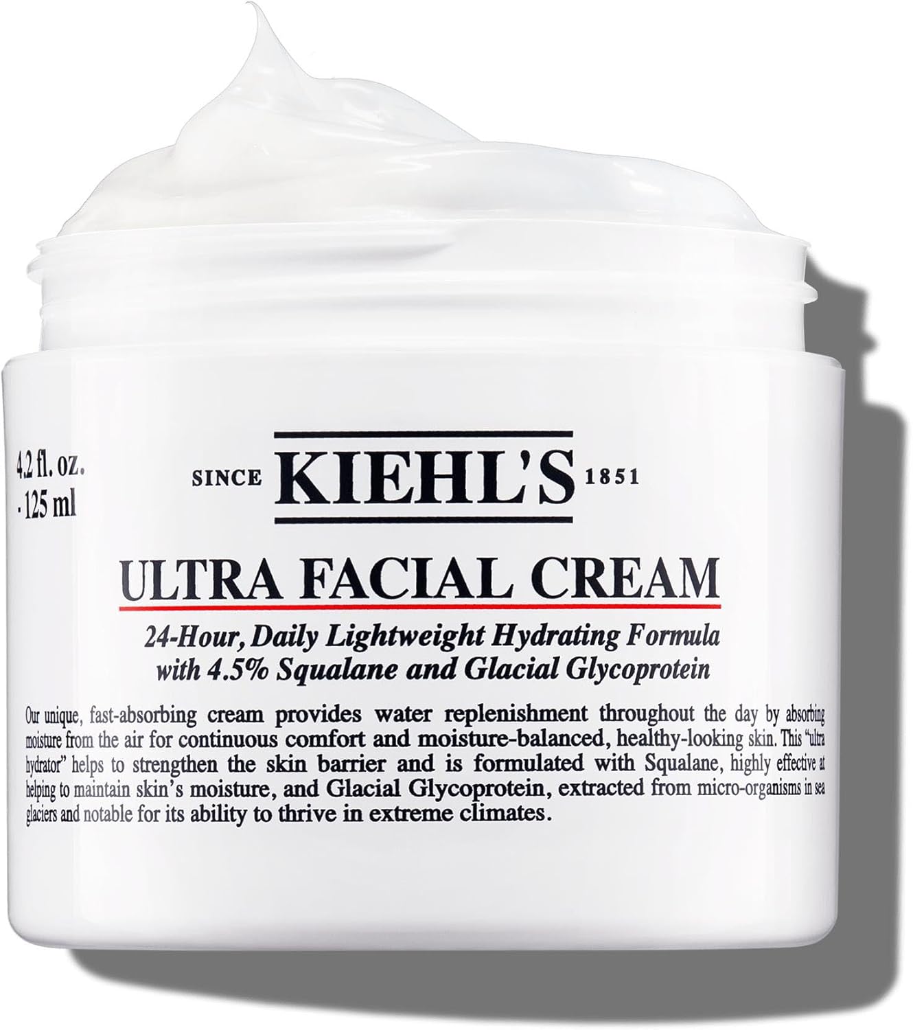 Kiehl’s Ultra Facial Cream, Face Moisturiser For Women & Men, Suitable for All Skin Types, Fragrance-Free