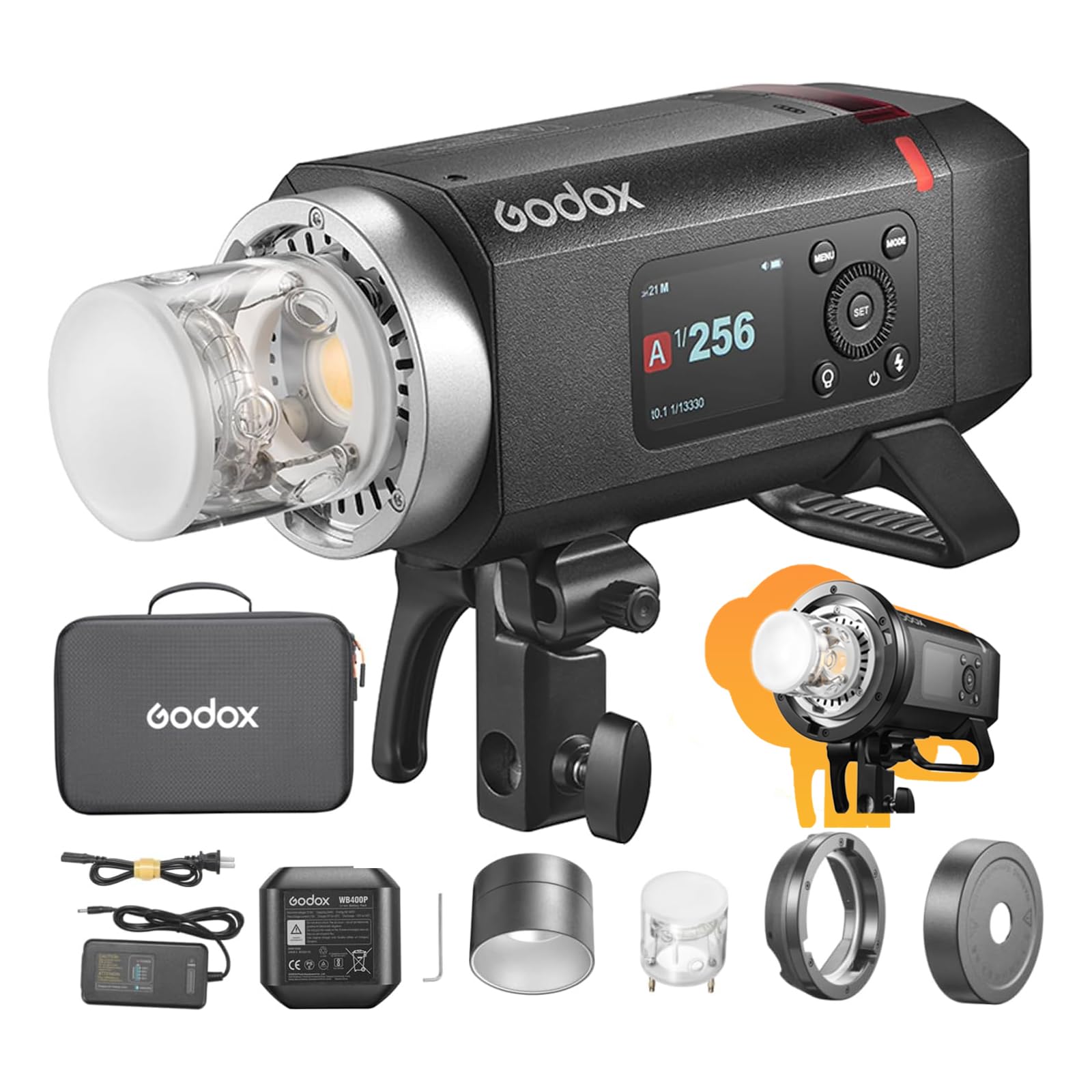 その他 GODOX AD400Pro&H400P GODOX AD400 PRO Versão Atualizada AD400Pro II Flash Externo