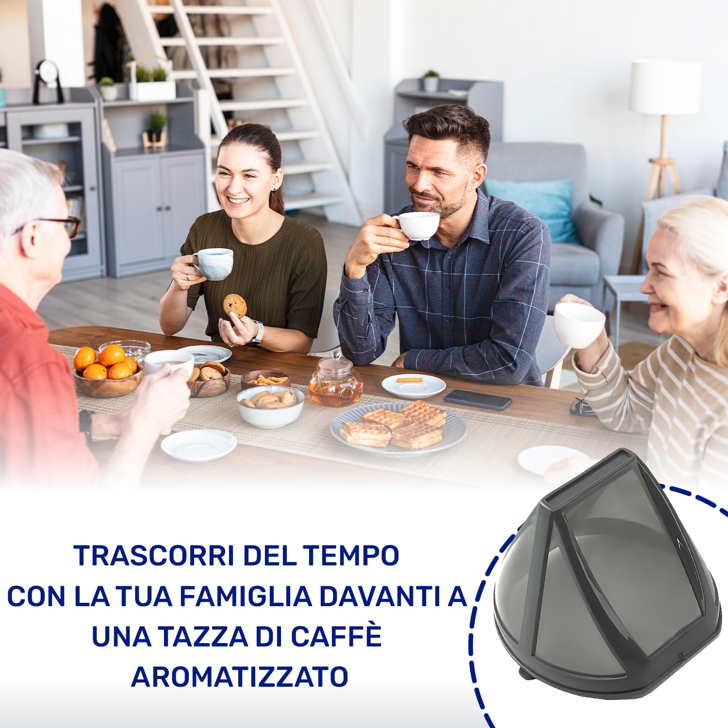 Filtro Caffe Permanente per Macchina Caffe Americano con Codice Originale 693410927 per Smeg DCF02 DCF01 - MONTERAL