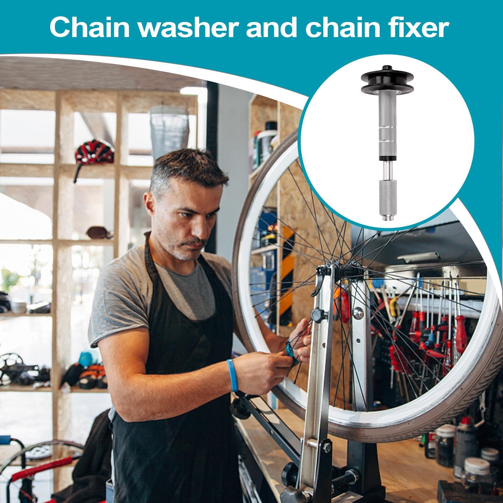 Cycle Chain Keeper, Portable Heavy Duty Chain Retainer