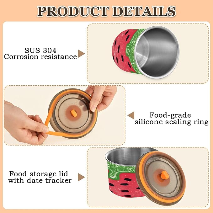 ALAZA Dispensador de Alimentos 17 oz Acero Inoxidable para Café, Té, Azúcar miniatura 6