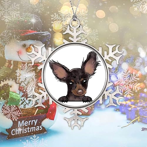 Miniatura 2 de Juguete ruso Terrier Decoración de árbol Adornos Acuarela Peeking Perro Mamá Mascota Decoración de Navidad Regalo Amante de Perros Regalo Regalo de