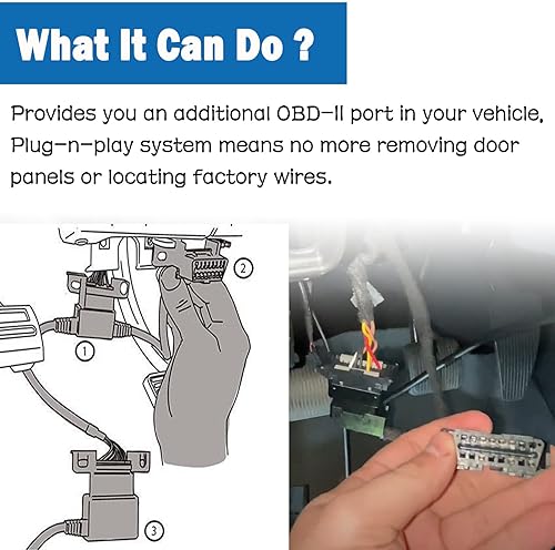 Miniatura 4 de E-cowlboy 76405-01A para arnés Plug N Play Pass Thru Negro Clip en enchufe OBD (para Ram y Toyota solamente)