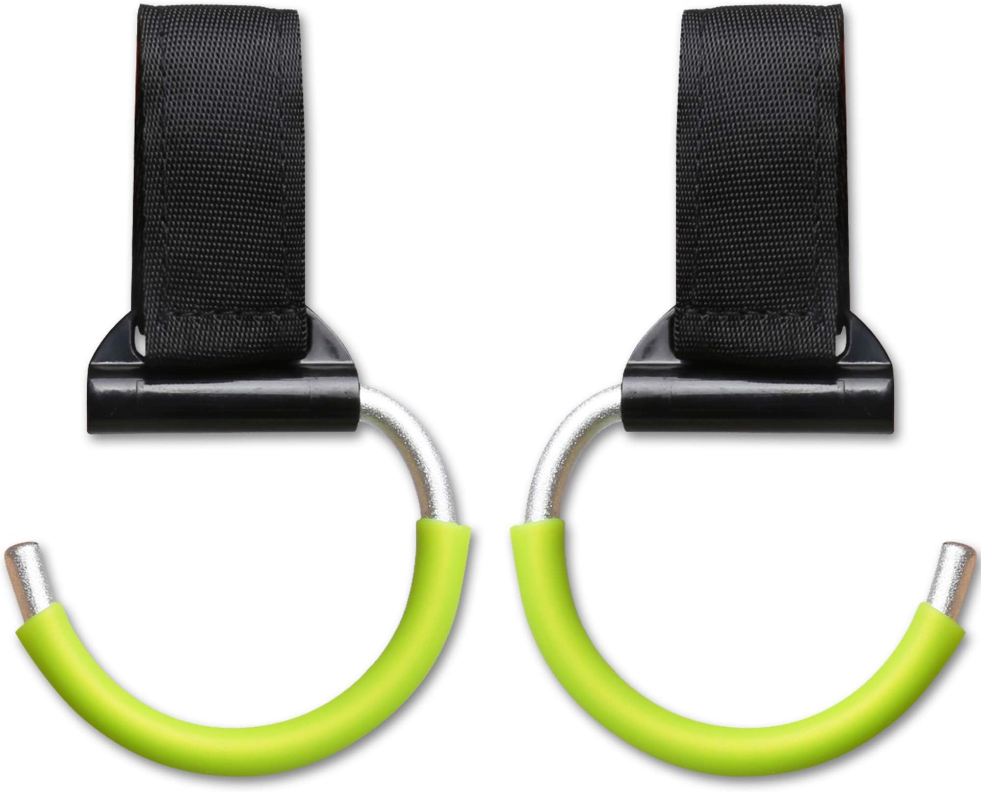 Stroller Hooks Pack of 2 – Unbreakable Aluminum Multi Purpose Hangers for Buggy, Car Seat Headrest & Wheelchair – Clips for Diaper Bags, Purses and Handbags – Baby Gift Packaging