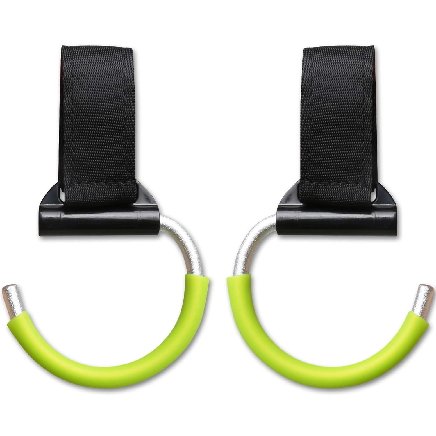 Stroller Hooks Pack of 2 – Unbreakable Aluminum Multi Purpose Hangers for Buggy, Car Seat Headrest & Wheelchair – Clips for Diaper Bags, Purses and Handbags – Baby Gift Packaging