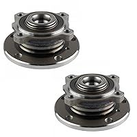 Vista 361 de TRQ Juego de 2 rodamientos de rueda trasera y conjunto de cubo con sensor ABS compatible con Ford Transit Connect 2014-2018