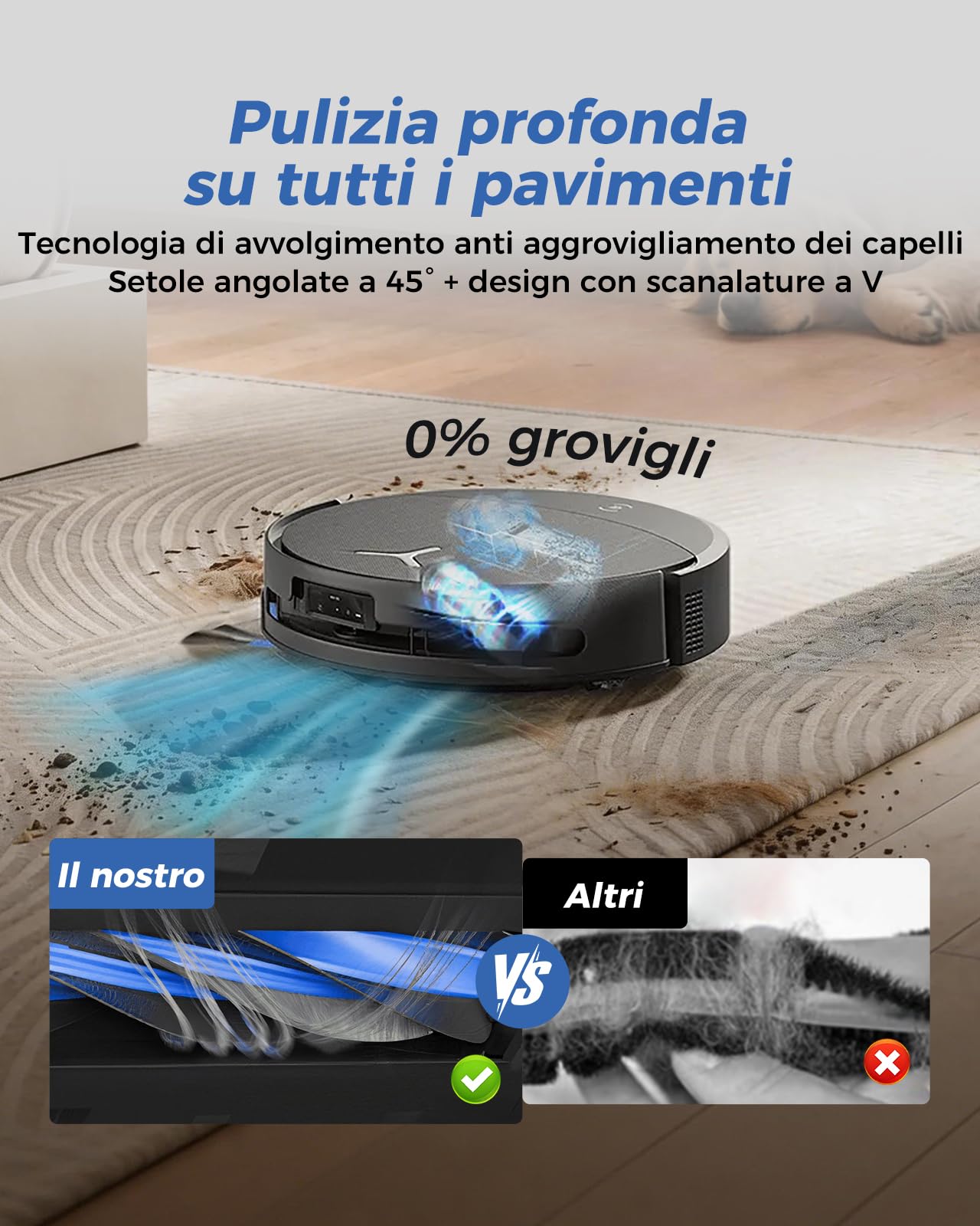 T90 Pro Omni Accessori per ECOVACS DEEBOT T90 PRO OMNI / T90 OMNI / X12 PRO OMNI, T90 PRO OMNI Ricambi: 1 Spazzola Principale, 2 Rulli Per Spazzole Mop, 6 Sacchetti, 6 Filtri, 6 Spazzole Laterali