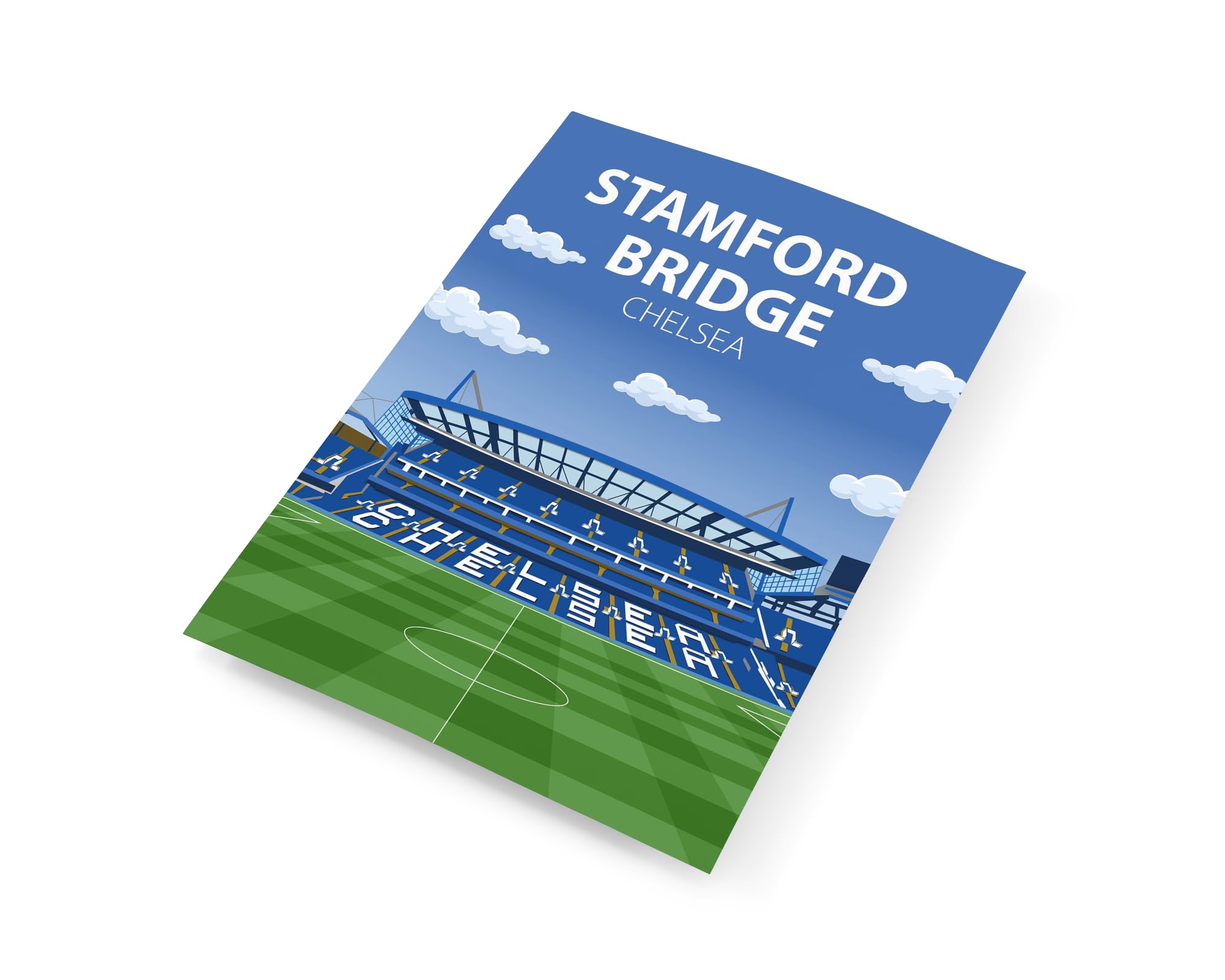 Affiche Stamford Bridge - Chelsea Football Club - Poster Stade A4