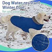 Vista 3 de MIGOHI - Abrigo de invierno cálido para perros - Chaqueta de invierno para perro, chaleco reflectante con forro polar, resistente al viento