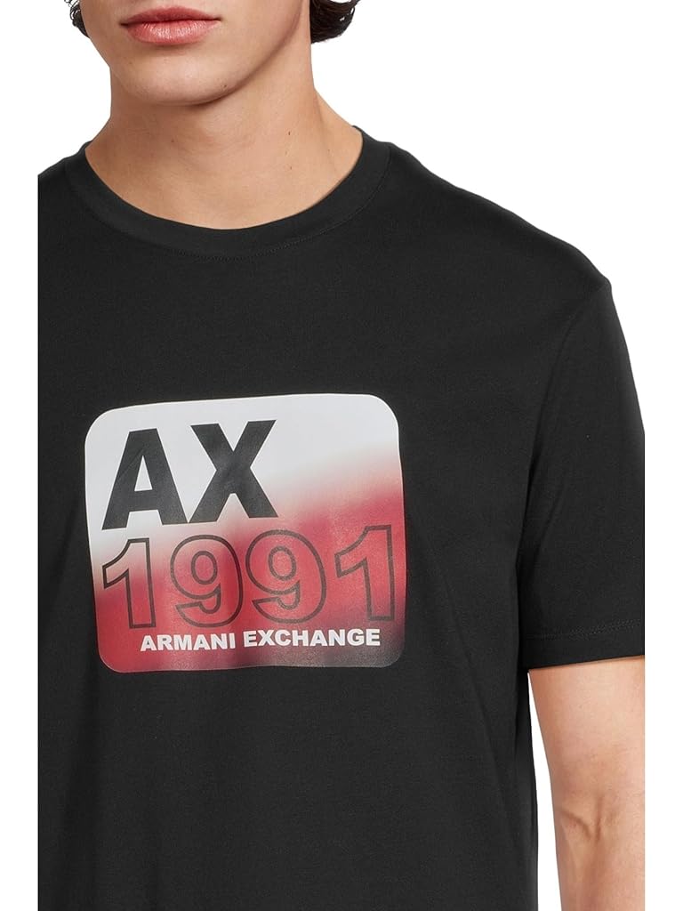 Navy Armani Exchange 1991 Bubble Graphic T-shirt