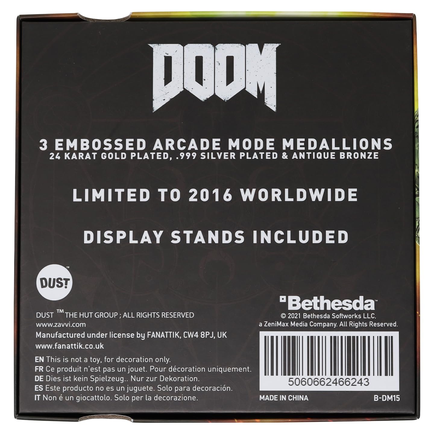 Doom Lot de 3 médaillons Arcade Mode Édition limitée