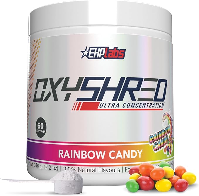EHP Labs OxyShred Pre Workout Powder - Preworkout Powder with L Glutamine & Acetyl L Carnitine, Energy Boost Drink