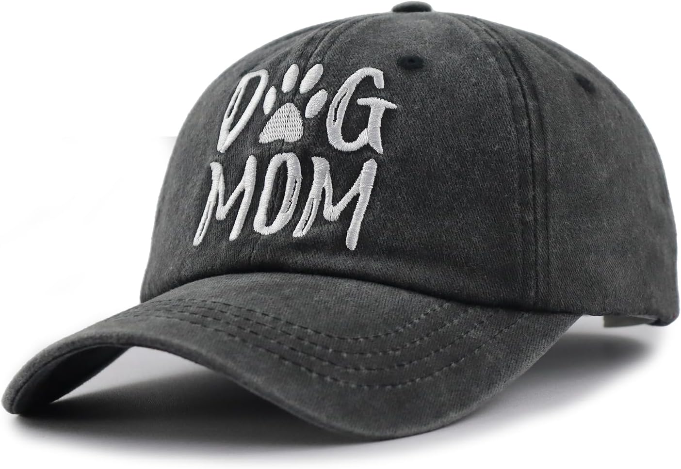 Xpayzere 2 PCS Dog Mom and Dog Dad Hat for Women Men, Adjustable Cotton Embroidered Baseball Cap - Image 3
