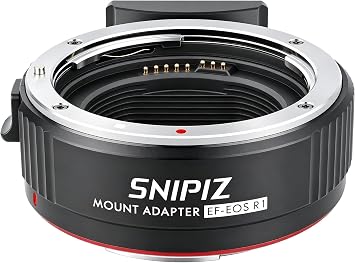 EF-EOS R Lens Mount Adapter Auto-Focus Lens Converter Compatible with Canon EF/EF-S Series Lens and EOS R, RP, R3, R5, R6, R6II, R7, R8, R10, R50, R100 Cameras