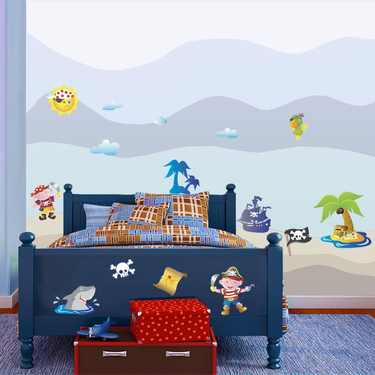 STIKID Pirate Island Wall Stickers Wall Sticker Decal Children's Decoration