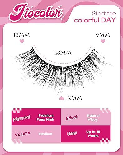 Miniatura 2 de DY20 - Extensiones de pestañas individuales en racimo de visón natural, pequeñas y medias pestañas postizas 34, extensiones de pestañas postizas