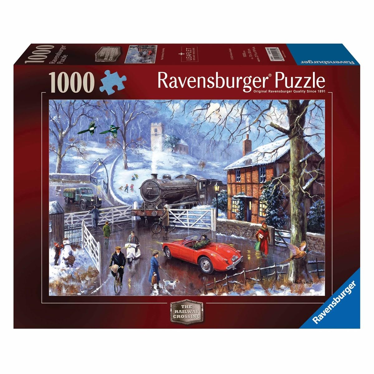 Ravensburger Railway Crossing 1000 Piece Jigsaw Puzzles for Adults and Kids Age 12 Years Up