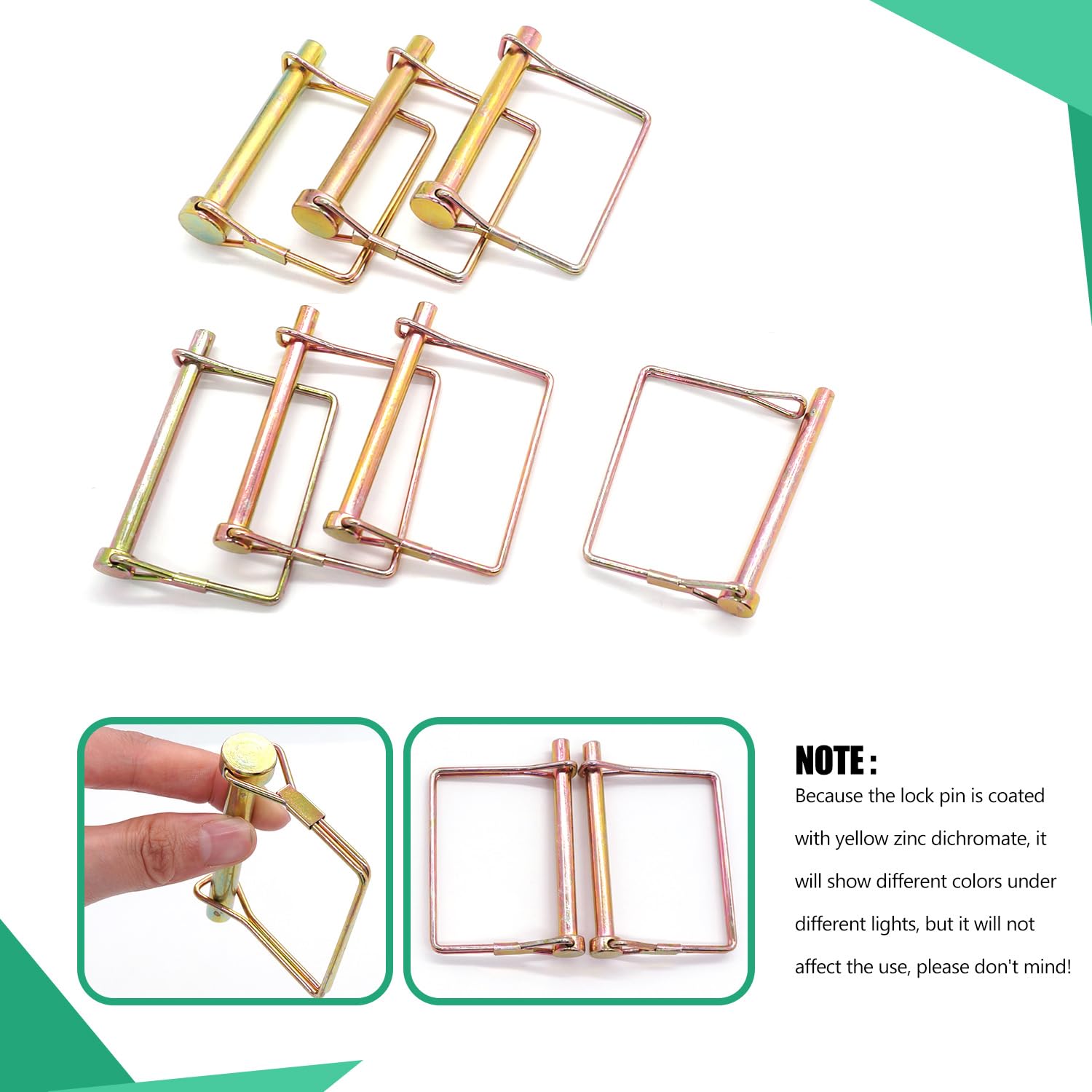 Amazon.co.jp: Twidec/7個 Ptoピンシャフトロックピン 1/4インチ 5/16