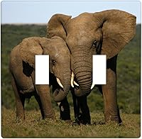 Vista 38 de Placa de interruptor de luz de elefante indio de 1 banda, placa de pared basculante individual, placa decorativa eléctrica GFCI para decoración