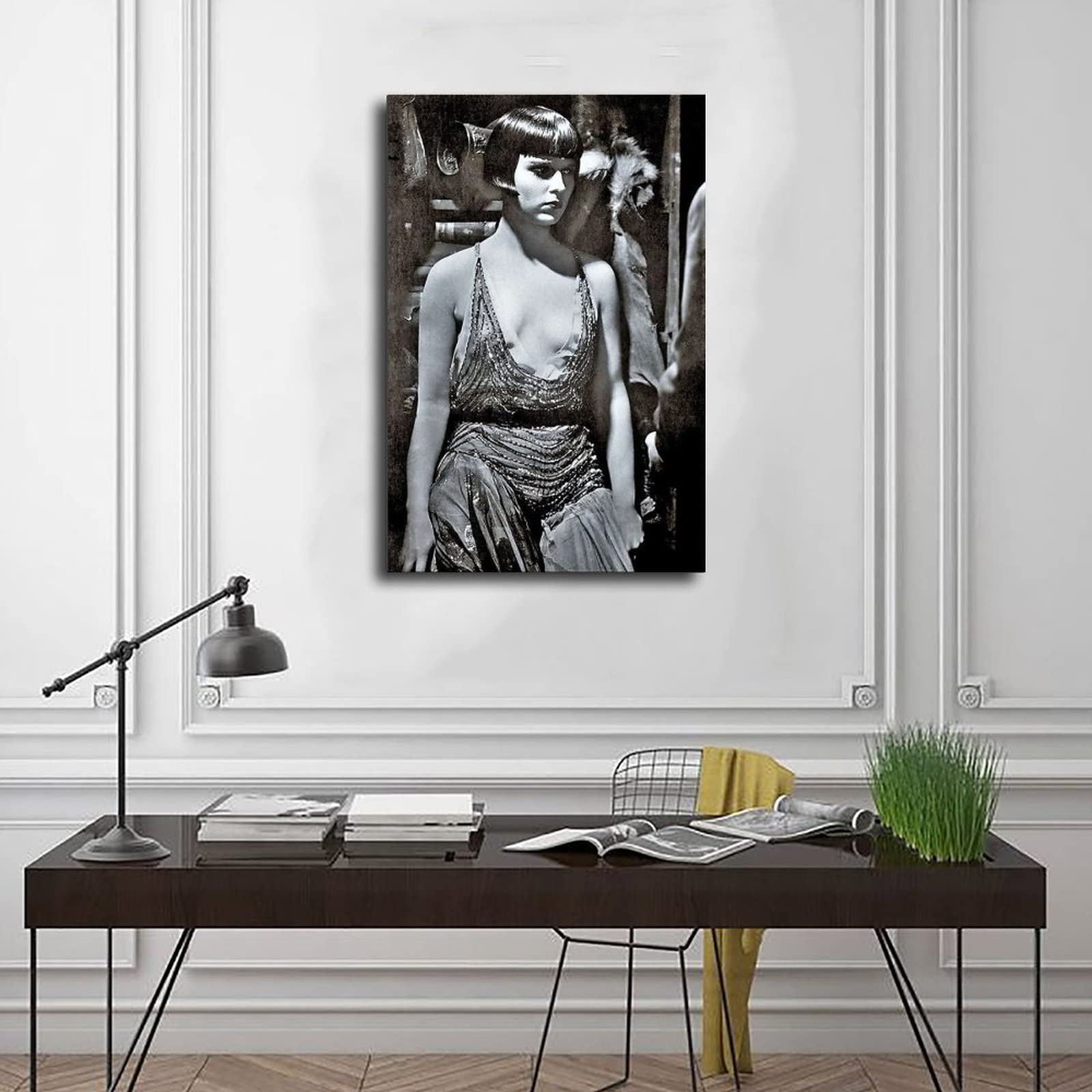 Ouyniei Poster Su Tela Di Louise Brooks – Stampa Artistica 50x75 Cm Per Camera, Ufficio O Regalo