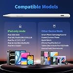 iPhone iPad Pencil for iOS & Android Touch Screens, New Designed 15 Mins Fast Charge Universal Stylus Pen for Apple iPad Pro, Air, Mini, (Palm Rejection) iWatch, iPhone, Samsung, Tablet All Devices