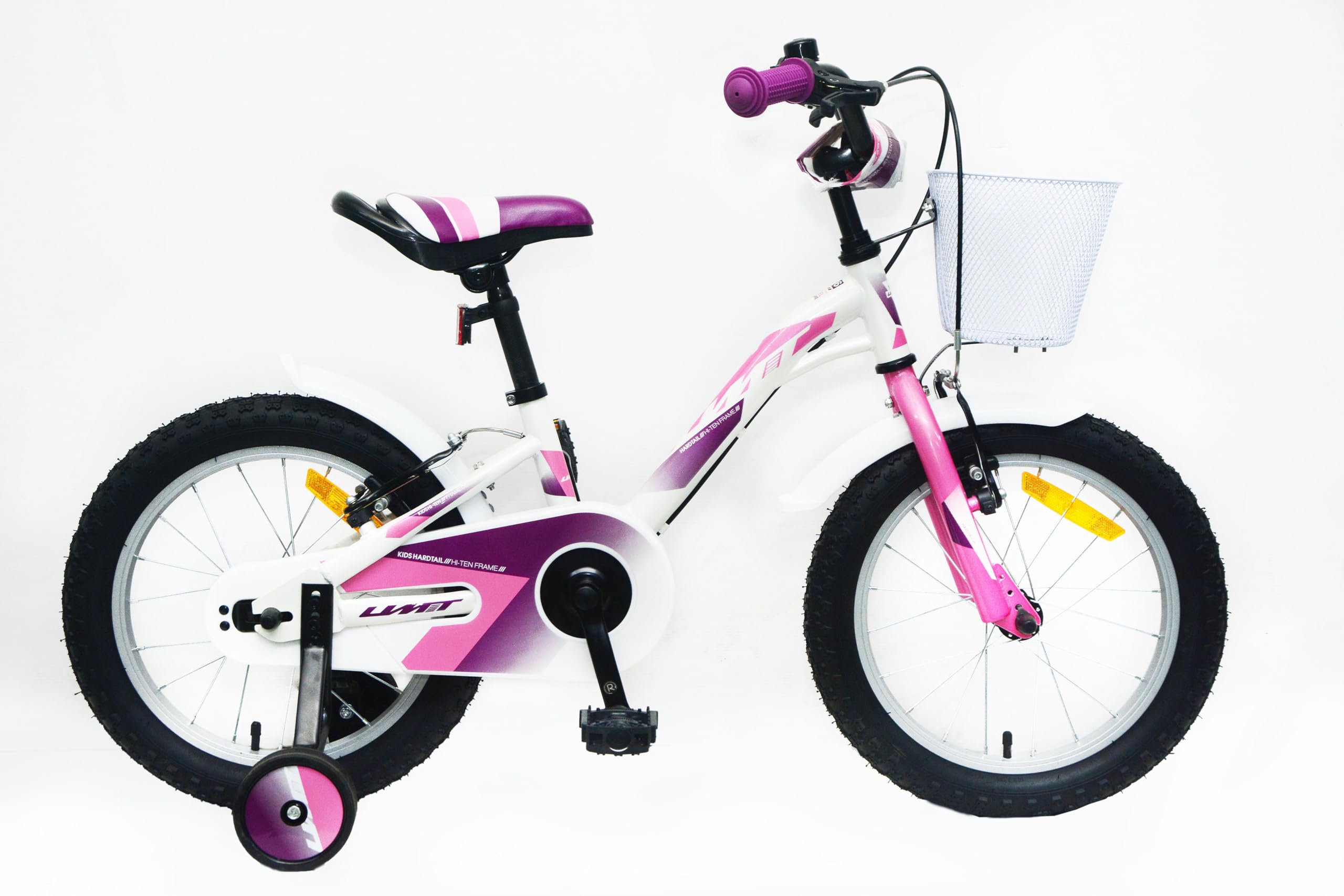 Bicicleta 16 Pulgadas niña | Bicicleta niña 5-7 años + Frenos V-Break + Estabilizadores + Cuadro Acero | Segura y Resistente