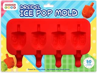 Dreidel Shaped Silicone Popsicle Molds for Freezing, Candy, Ice Cubes, Chocolate and More - Chanukah Dreidel Silicone Ice Mold - The Kosher Cook